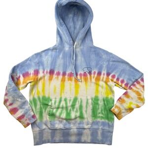 Ivory Ella Tie Dye Elephant Hoodie Long Sleeve groovy XS- spots‎ circled